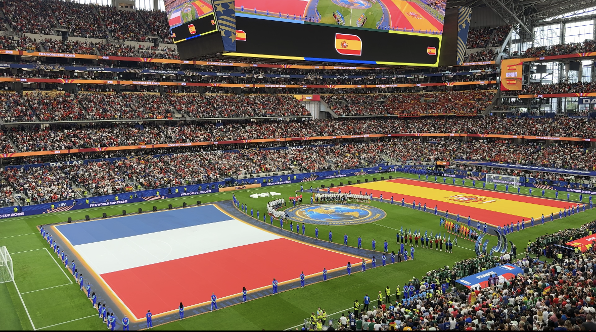 Spain vs France, my first live sporting event